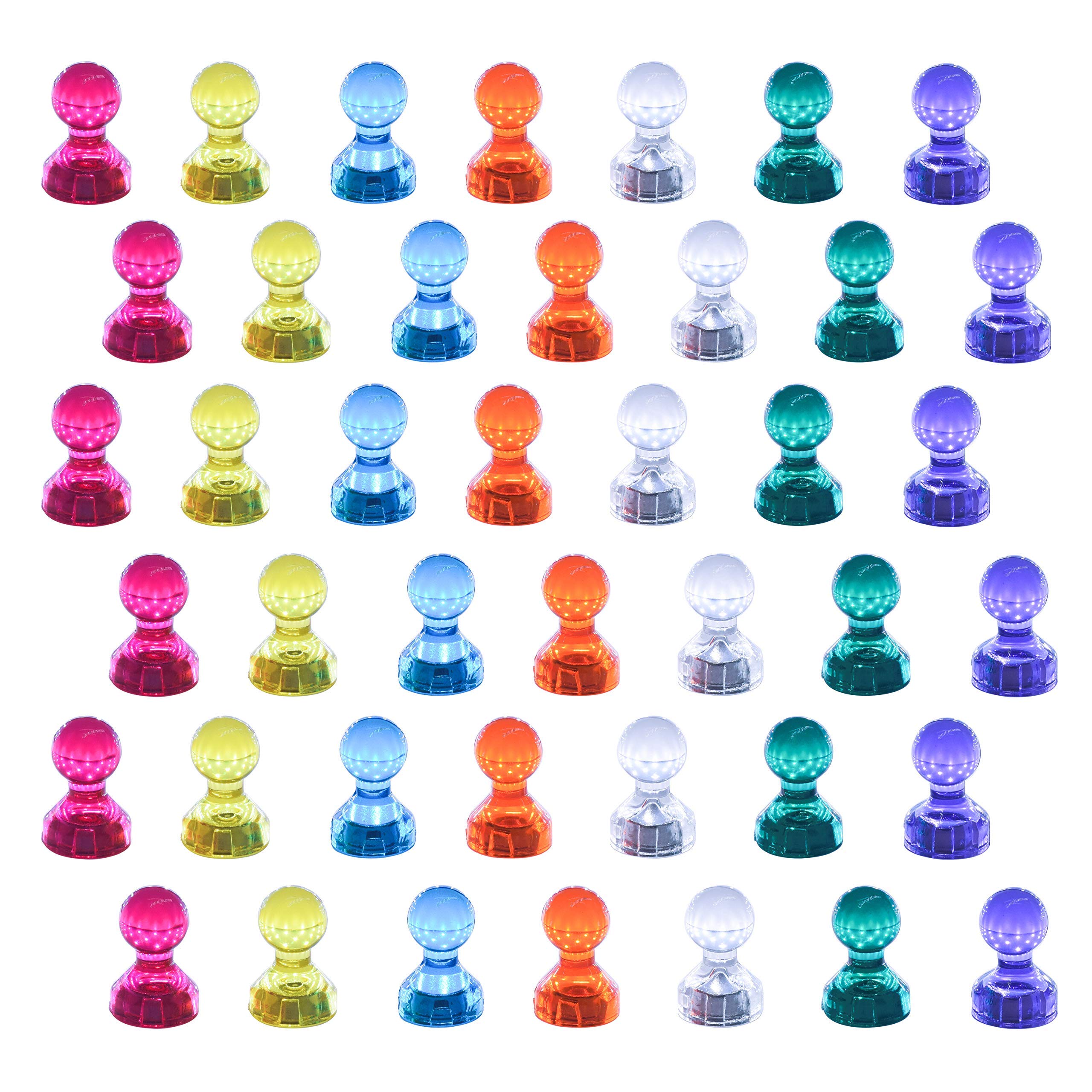 Magneti per lavagna magnetica Magnetpro, confezione da 42 magneti 11 x 17 mm magneti in plastica cono magneti magneti da frigorifero per lavagna magnetica, lavagna bianca, bacheca