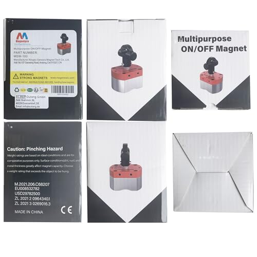 Magnetpro Multipurpose Switch Magnet, 220 LB Pull-Off Force Switchable