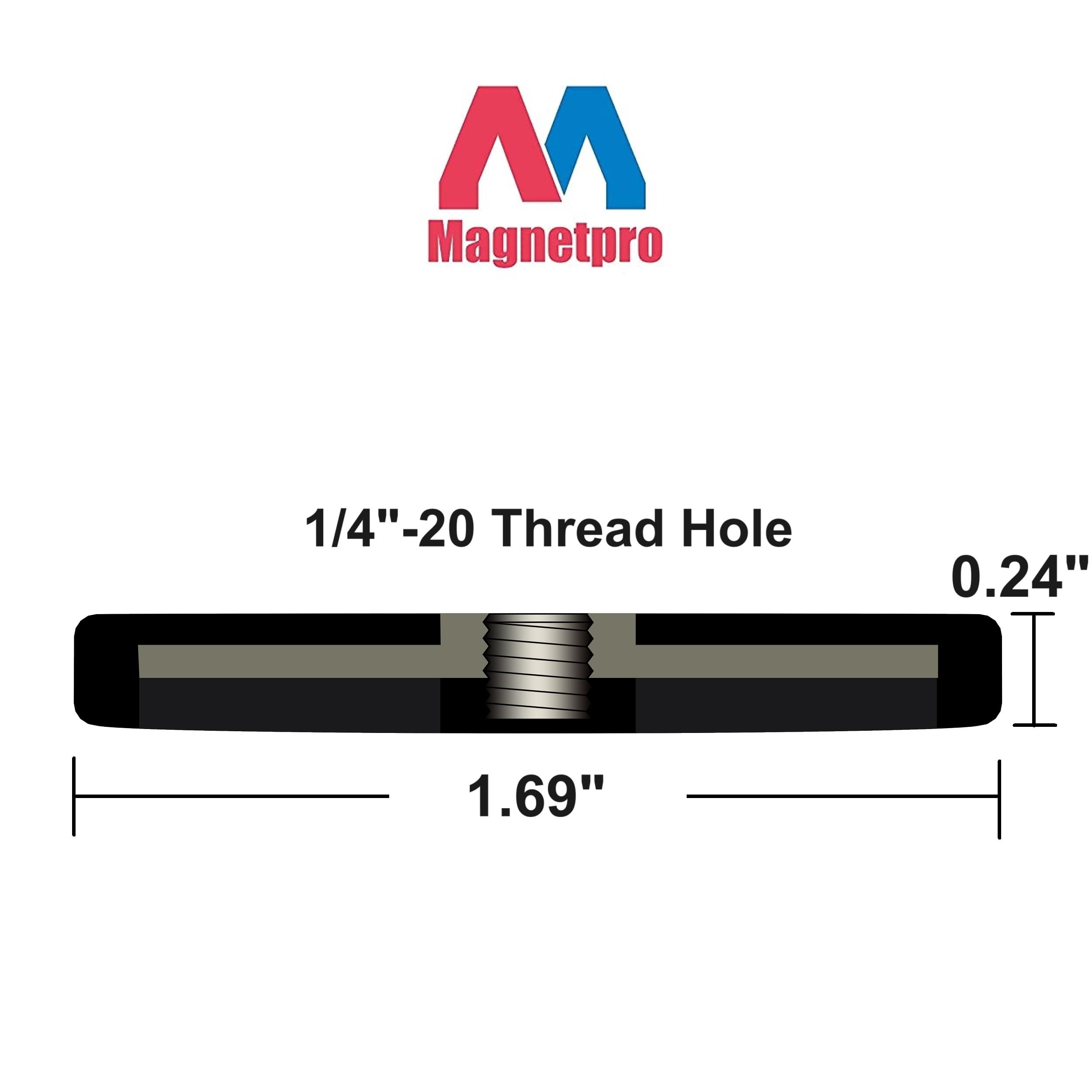 Magnetpro 40 Pieces PVC Coated Magnets, Waterproof And Rustproof, Strong Neodymium Magnets For DIY