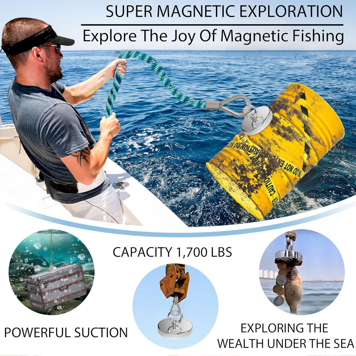 Snapklik.co : agnetpro Fishing agnet, Over 900 Lbs Pulling Force Strong Neodyiu agnet Snapklik.co : agnetpro Fishing agnet, Over 900 Lbs Pulling Force Strong Neodyiu agnet